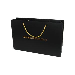 Black Soft Touching Promotional Paper Bags