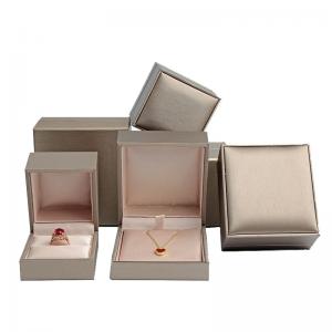 Golden Lasr PU Jewellery Ring Boxes, Pendant Boxes, Necklace Boxes