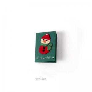 Gift Cards with Knitting Wool Santa Claus