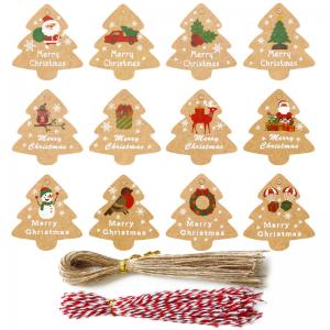 Natual Kraft Paper Tags Calendar Tags 24pcs sets