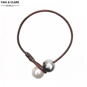 2pcs Freshwater White Peacork Pearl Bracelet