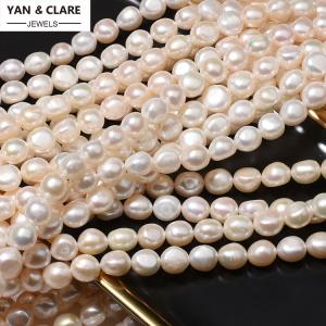 10-11mm High Luster Natural Baroque Pearl Strand