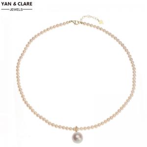 Choker Pearl Necklace in 39cm+3.5cm extended chain