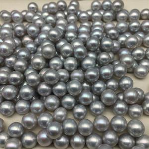 7-8mm Near Round Grey Freshwater Pearl