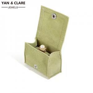 Mini Size Ring Box Pocket with Press Button in Various Colors Velvet for Choosing from