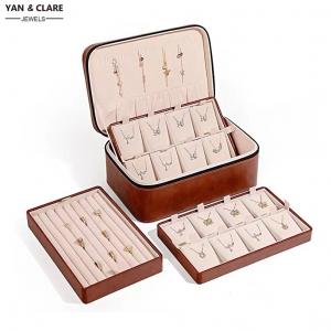 Jewellery Case with Rings Holders and 2 Pendant Trays