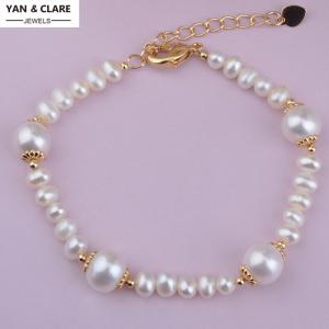 Classic White Pink Purple Freshwater Pearl with Lobster Clasp