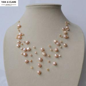 5layers Freshwater Pearl Baroque Necklace