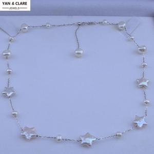 Star Shape Baroque Pearl Choker Necklace