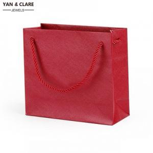 Red Special Paper with Red Twisted Cord Jewelry Paper Bag