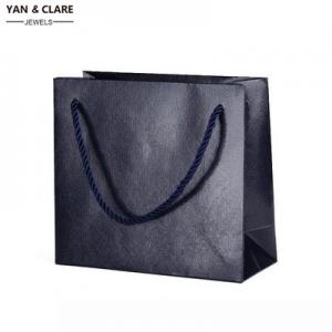 Black Special Paper with Black Twisted Cord Jewelry Paper Bag