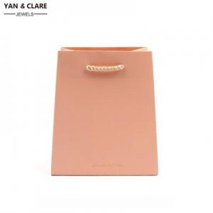 250gsm White Card Pink Paper Bags