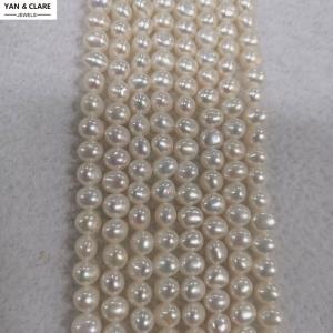 6*7mm White Baroque Pearl Strand in 36cm