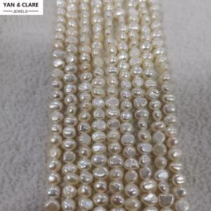  4-4.5mm White Baroque Freshwater Pearl Strand in 36cm