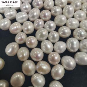 10-11mm Near Round White Freshwater Pearls