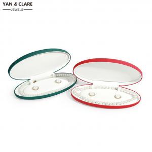 Oval Shape Plastic Necklace Box for Pearl Necklace