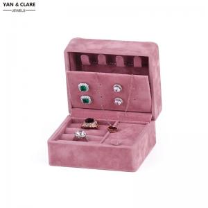 Mini Size Jewelry Case in Dark Blue and Pink for Promotion