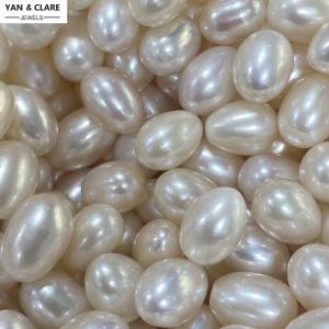 8-9mm White Freshwater Drop Pearls