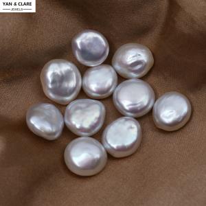 12mm Baroque Style Coin Shape Loose Natural Pearls