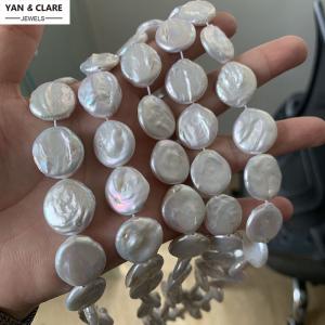 16-18mm Coin Baroque Pearl Strand in 39cm