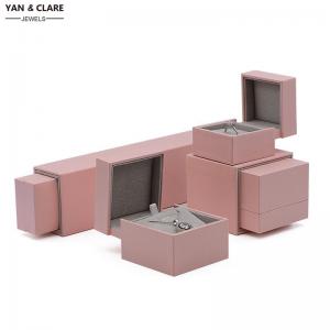 Novel Style Special Leatherette Paper Jewelry Box Set in Dark Green, Blue, Pink, White etc