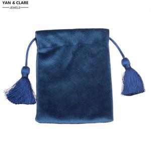 Velvet Pouch with Tassel