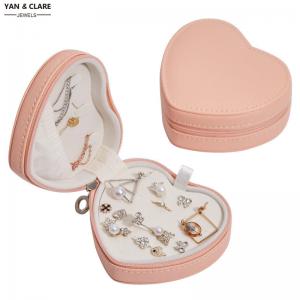 Heart Shape PU Leather Jewelry Case