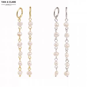 4-5mm Baroque Shape Freshwater Pearl Earrings