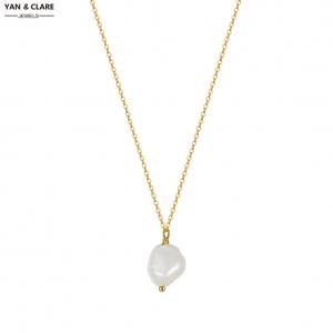 8-9mm Baroque Shape Freshwater Pearl Pendant 